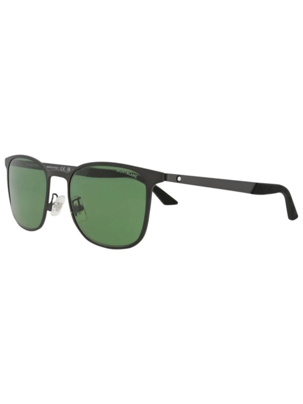 New Montblanc Women's Sunglasses Square Rectangle Metal Frame Mens Ruthenium